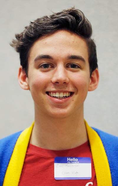 Zac Napierski of Orem High School poses for a photo during the Beyond the March student forum at the Utah State Office Building in Salt Lake City on Monday, March 19, 2018.