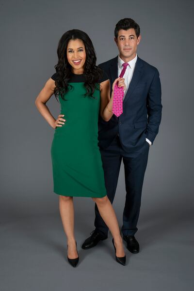 Freeform's "The Truth About Christmas" stars Kali Hawk as Jillian and Damon Dayoub as George.