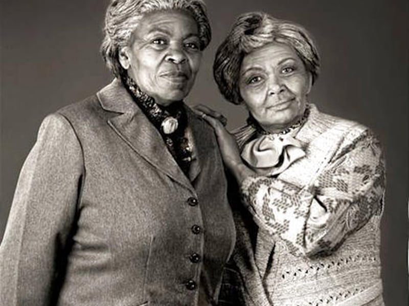 Rita Martin as Sadie and Toni Byrd as Bessie in "Having Our Say: The Delany Sisters' First 100 Years."