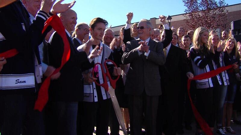 A ribbon-cutting ceremony was held Tuesday, Aug. 13, 2013, at the new Corner Canyon High School at 12943 S. 700 East in Draper. It's the first comprehensive high school in Draper and the first high school built in Canyons School District since its split w