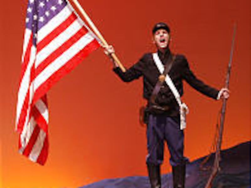 Dillon Shepherd, as Henry Fleming, in a scene from SCERA's "The Red Badge of Courage." It is based on the Stephen Crane novel.