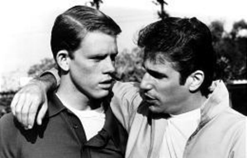 Richie (Ron Howard) and Fonzie (Henry Winkler), before the leather jacket, in "Happy Days' " first season.