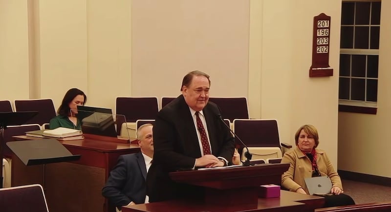 On behalf of the First Presidency of The Church of Jesus Christ of Latter-day Saints, Elder Allen D. Haynie, General Authority Seventy and president of the North America Northeast Area, announces a new temple will be built in Portland, Maine, during a stake Christmas fireside in the Portland stake center.