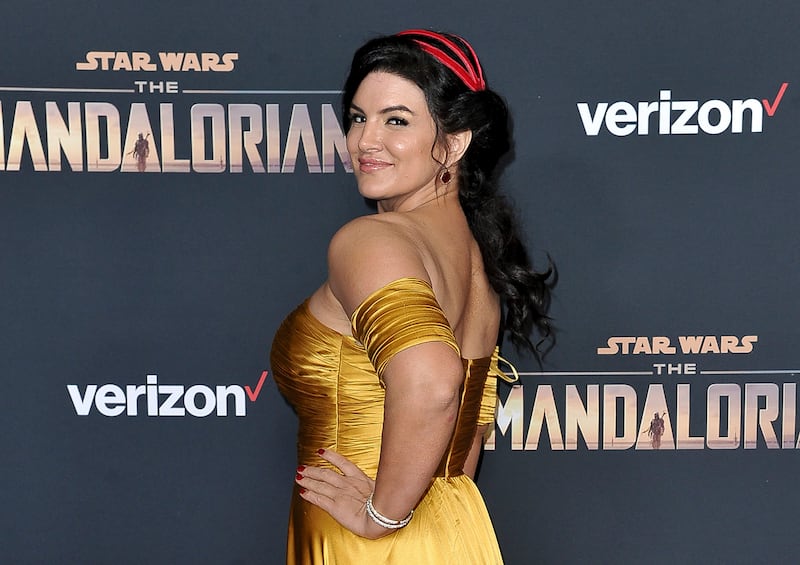 Gina Carano at the premiere of “The Mandalorian.”