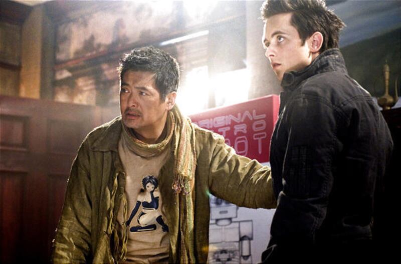Master Roshi (Chow Yun-Fat) takes young Goku (Justin Chatwin) under his wing in "Dragonball: Evolution."