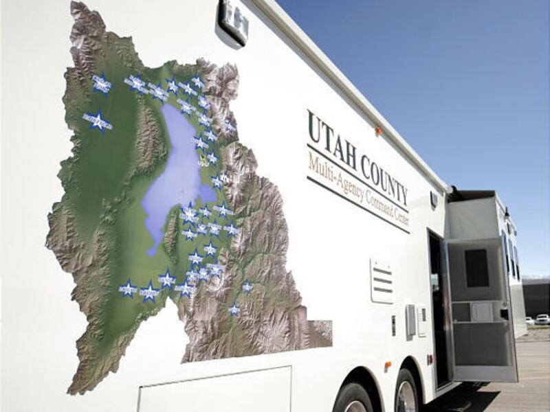 The Utah County Sheriff's Office Multi-Agency Command Center allows better coordination at an emergency scene.