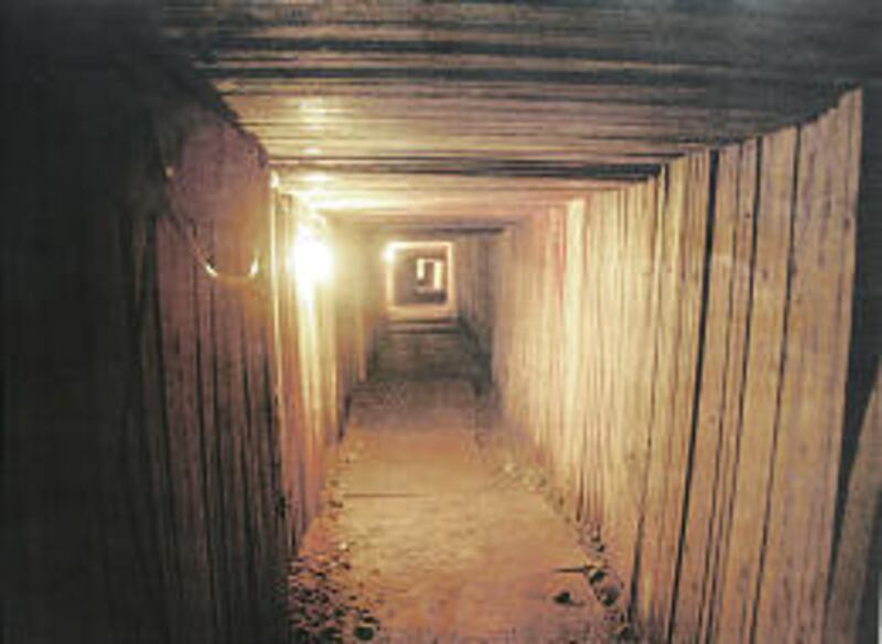 This 360-foot drug-smuggling tunnel was dug underneath the U.S.-Canadian border near Lynden, Wash. U.S. Attorney John McKay said construction of the tunnel began approximately eight months ago.