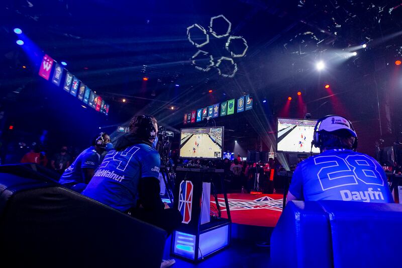 Photo from the first 2021 NBA 2K League All-Star Game.