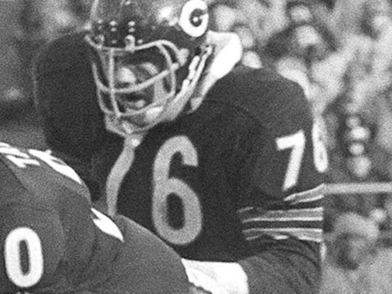 Former Utah State defensive lineman Bill Staley is shown here during his time playing in the NFL for the Chicago Bears.