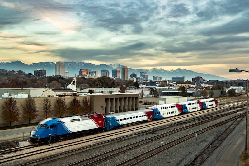 Skyline of Salt Lake City on Wednesday, Nov. 21, 2018.
