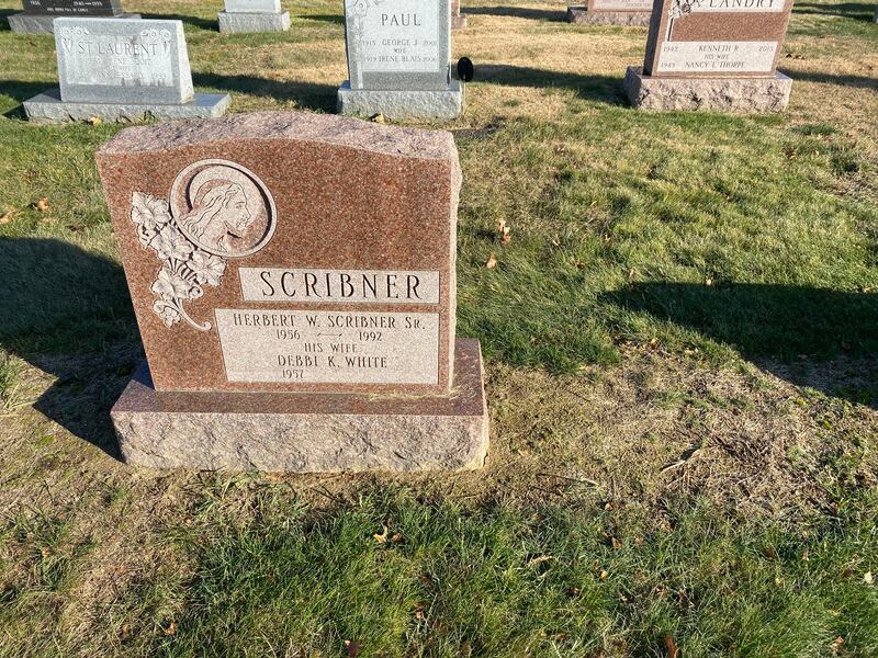 A photo of my dad’s gravestone in South Hadley, Mass.