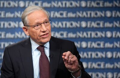 In this Sunday, March 3, 2013, photograph provided by CBS News, Bob Woodward is interviewed on CBS's "Face the Nation" in Washington. Woodward and Elder D. Todd Christofferson of The Church of Jesus Christ of Latter-day Saints will be part of the "Integri