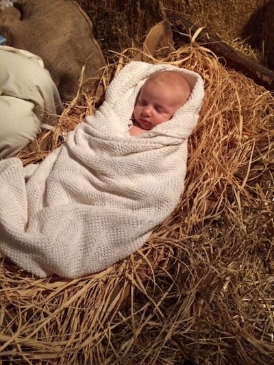 Scenes from the Alpine Living Nativity.