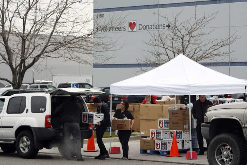 Bread products are given away at the Utah Food Bank in Salt Lake City on Wednesday, Dec. 5, 2012.
