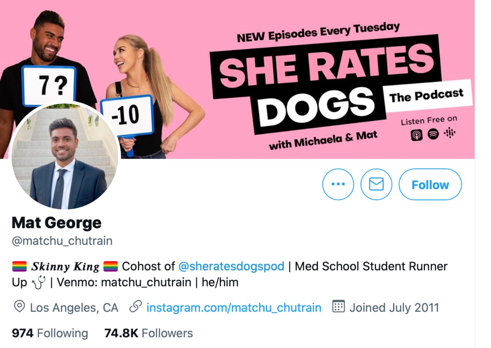 ‘She Rates Dogs’ podcast host Mat George is dead: What happened ...