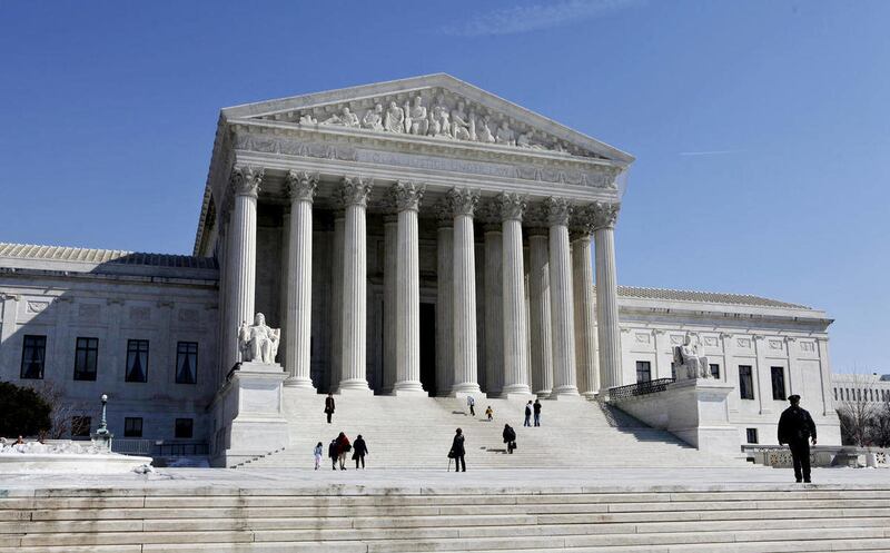 FILE - In this March 5, 2009, photo, the Supreme Court is seen in Washington. Supreme Court justices are meeting Friday, Jan. 14, 2011, to consider accepting new appeals, including Gary Peel's. Peel began an affair with his 16-year-old sister-in-law in 19