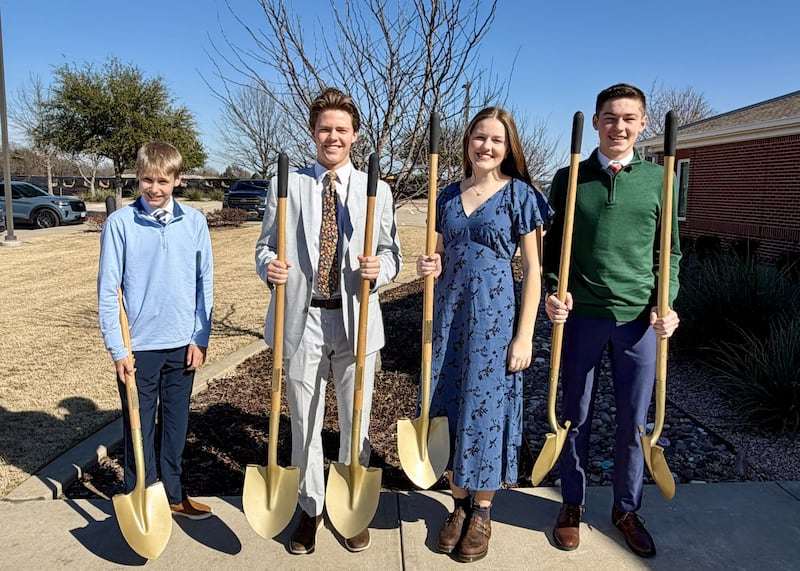 Youth from the Allen Texas Stake of The Church of Jesus Christ of Latter-day Saints attend the groundbreaking ceremony for the Fairview Texas Temple in Fairview, Texas, on Saturday, Feb. 21, 2026.