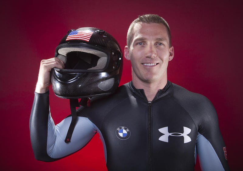 U.S. Olympic bobsledder Chris Fogt poses for a portrait at the 2013 Team USA Media Summit on Monday, Sept. 30, 2013 in Park City, UT.