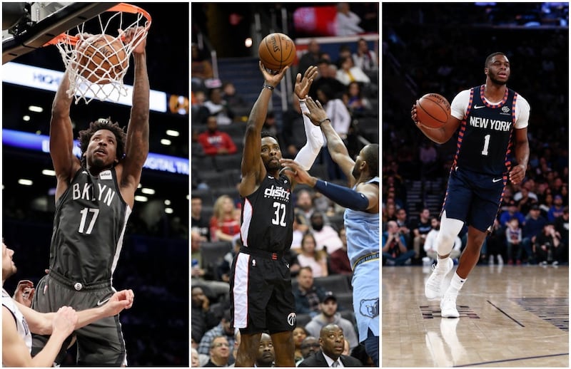 Ed Davis, Jeff Green and Emmanuel Mudiay