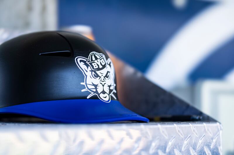 BYU baseball helmet