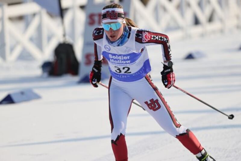 University of Utah nordic skier Novie McCabe competed in the 2022 Winter Games.