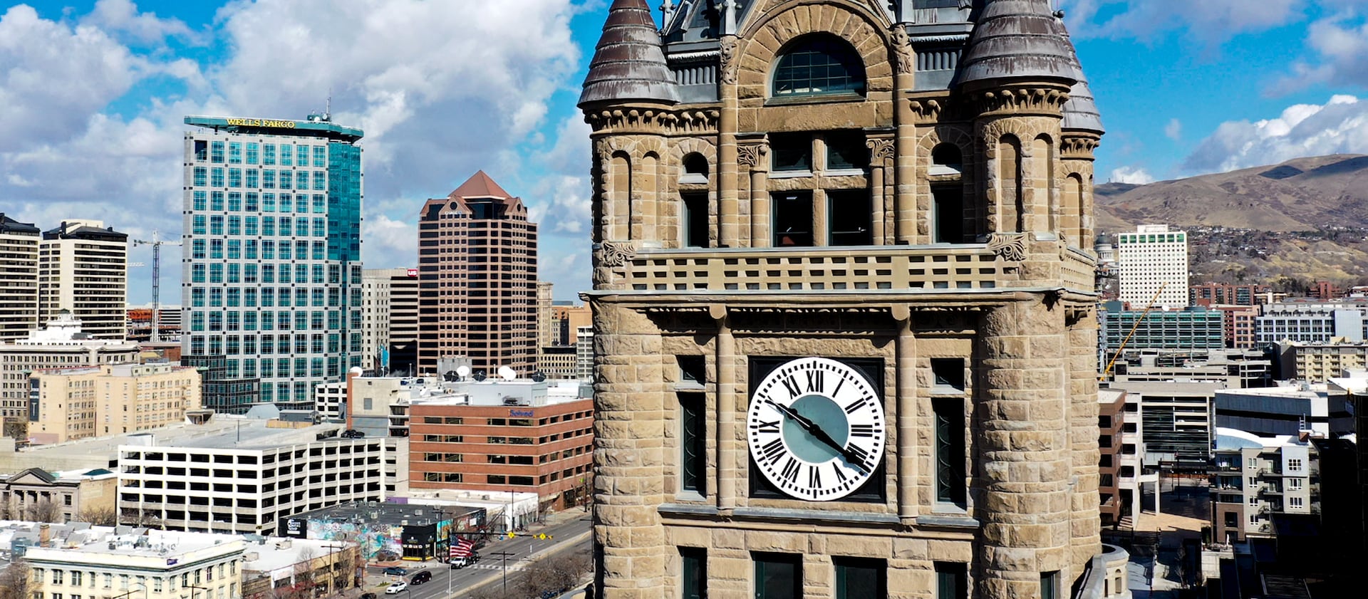 City and County Building clock tower in Salt Lake City. Utah is among 19 states hoping Congress will let them change to permanent daylight saving time.