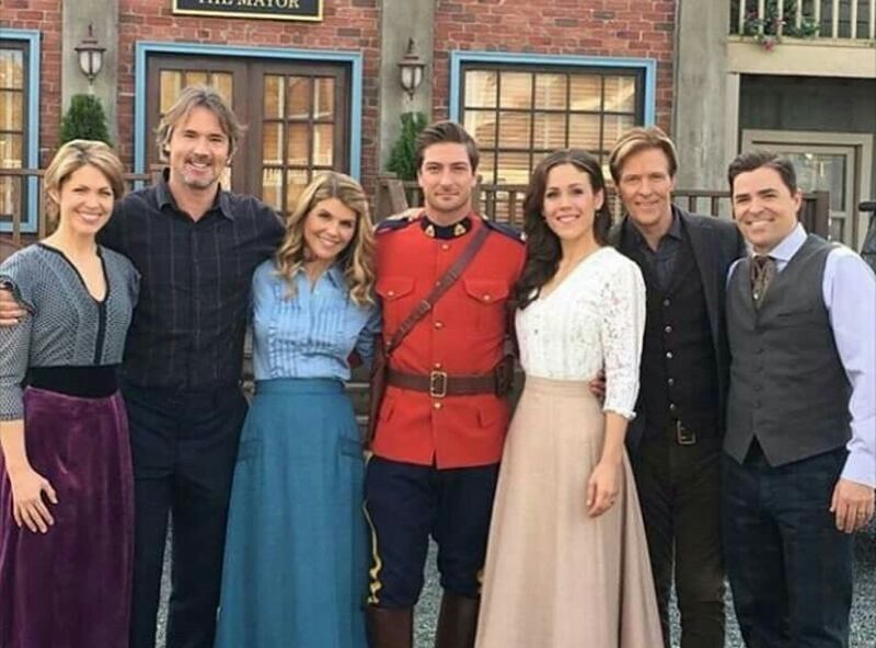 The cast of the Hallmark Channel's "When Calls the Heart" gathers.