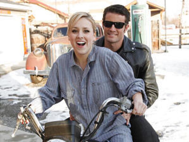 Leslie Hiatt stars as Natalie and Zack Wilson as Chad in Hale Center Theater Orem's production of "All Shook Up."