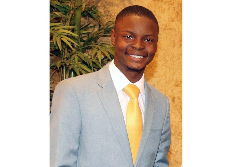 Jaylen Smith, 18-year-old mayor of Earle, Ark., at the Arkansas Black Mayors Association 50th Anniversary Gala, held Sept. 10.
