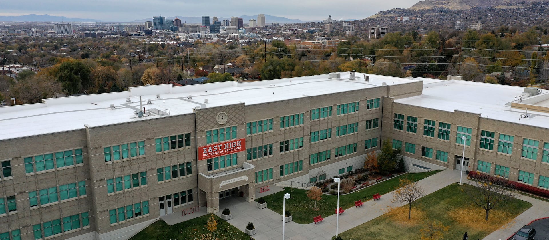 East High School in Salt Lake City is pictured on Monday, Oct. 28, 2019.