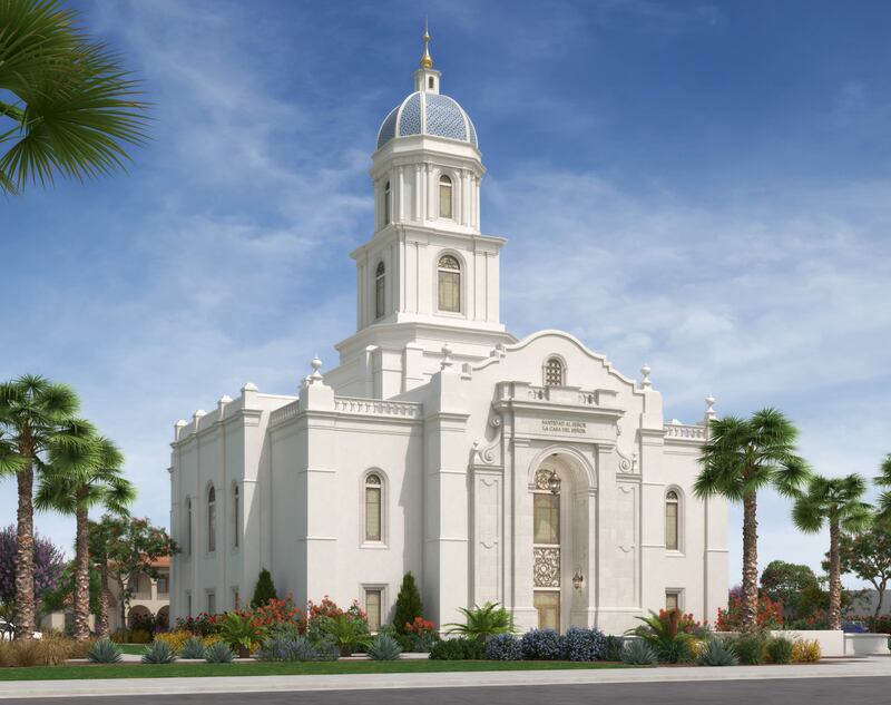 A rendering of the Querétaro Mexico Temple.