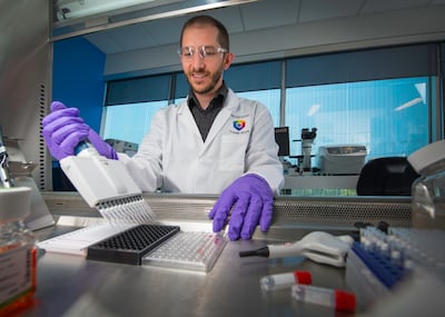 A lab technician works at Salt Lake City's Recursion Pharmaceuticals. A new report from the Gardner Policy Institute found Utah's life sciences industry is a growing, and resilient, economic powerhouse.