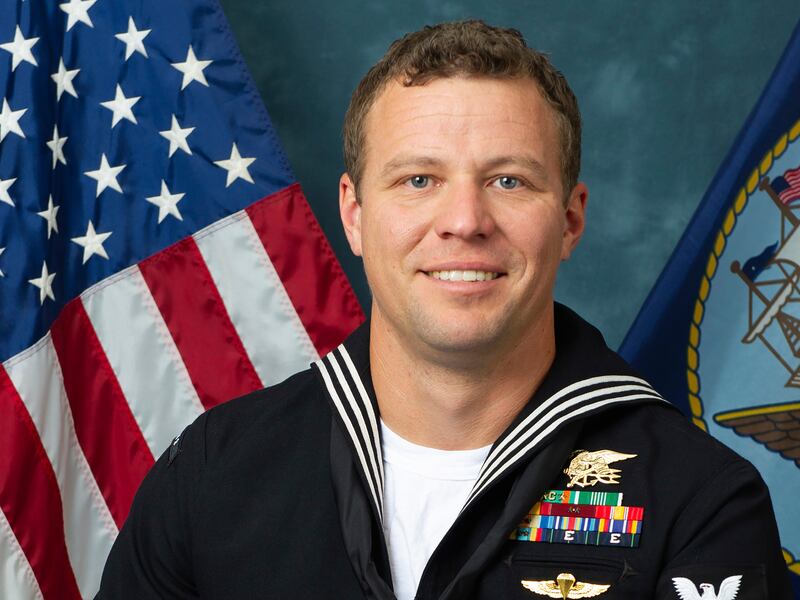 This photo provided by the Department of Defense shows Navy Special Warfare Operator 1st Class Christopher J. Chambers.