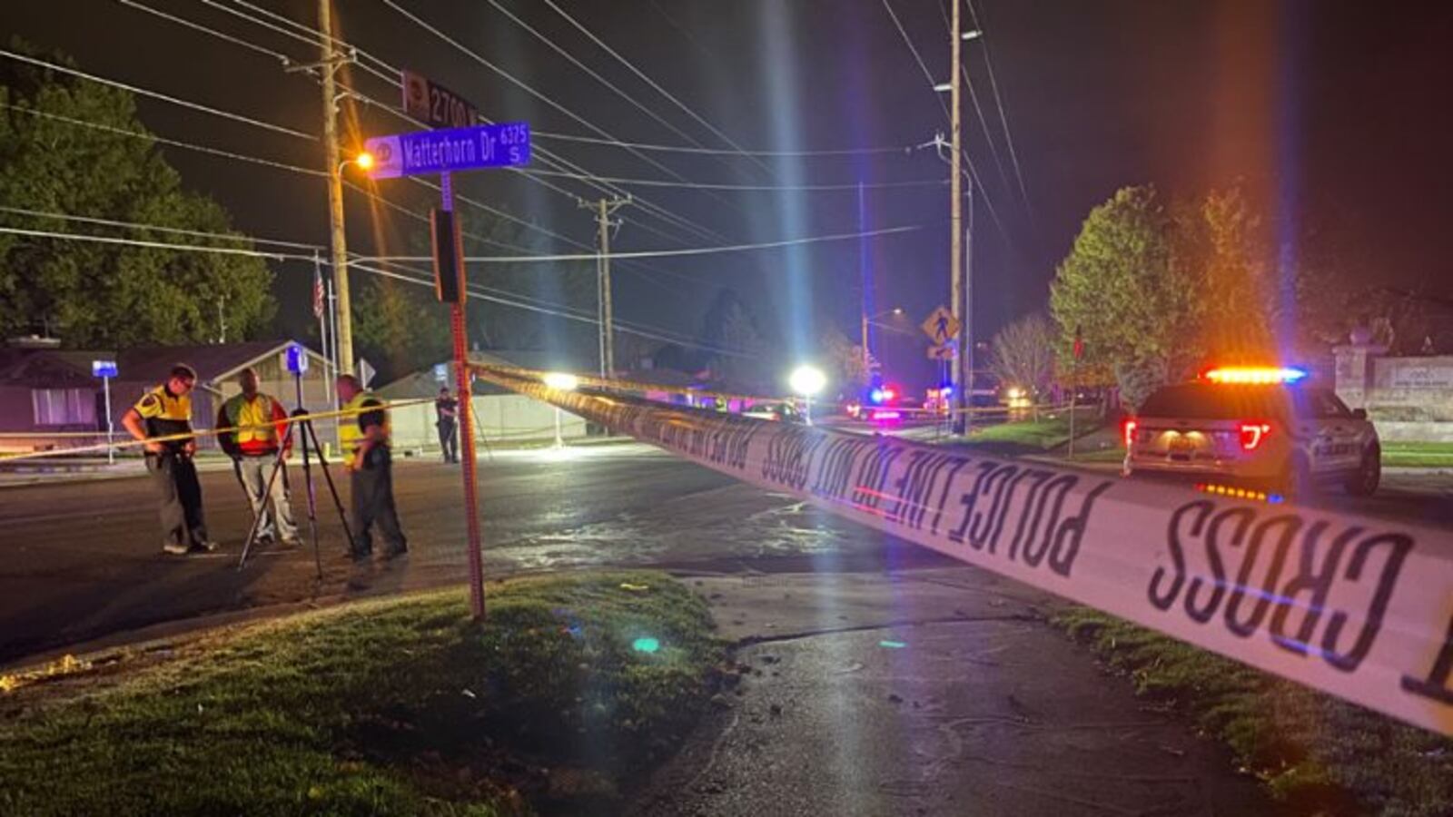 Police respond after two children were hit while trick-or-treating as they were crossing in a crosswalk in Taylorsville.