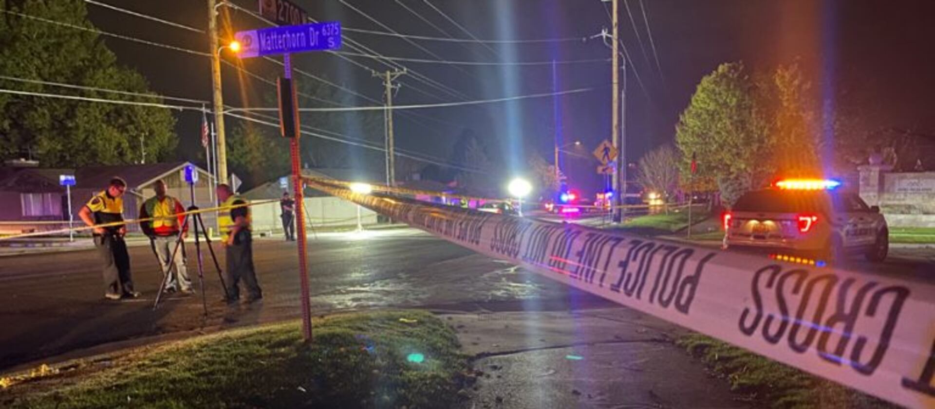 Police respond after two children were hit while trick-or-treating as they were crossing in a crosswalk in Taylorsville.