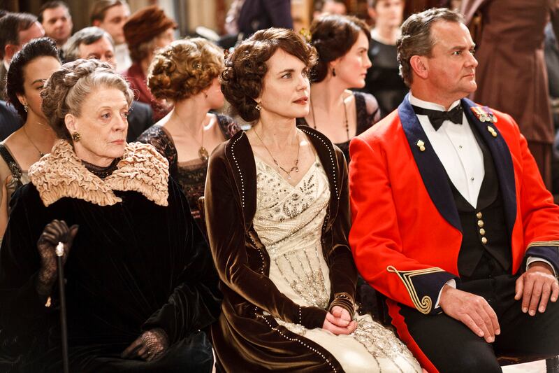 “Downton Abbey” stars: Dame Maggie Smith, Elizabeth McGovern, Hugh Bonneville.
