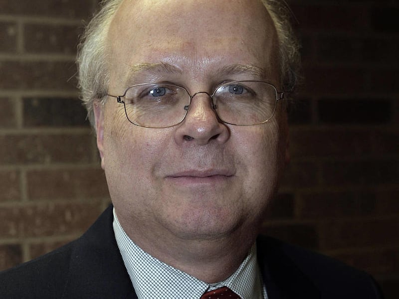 In this photo taken March 17, 2010, Republican strategist Karl Rove poses for a photo prior to speaking at the University of Texas at Tyler, about his newly released memoir "Courage and Consequence" in Tyler, Texas. (AP Photo/Dr. Scott M. Lieberman)