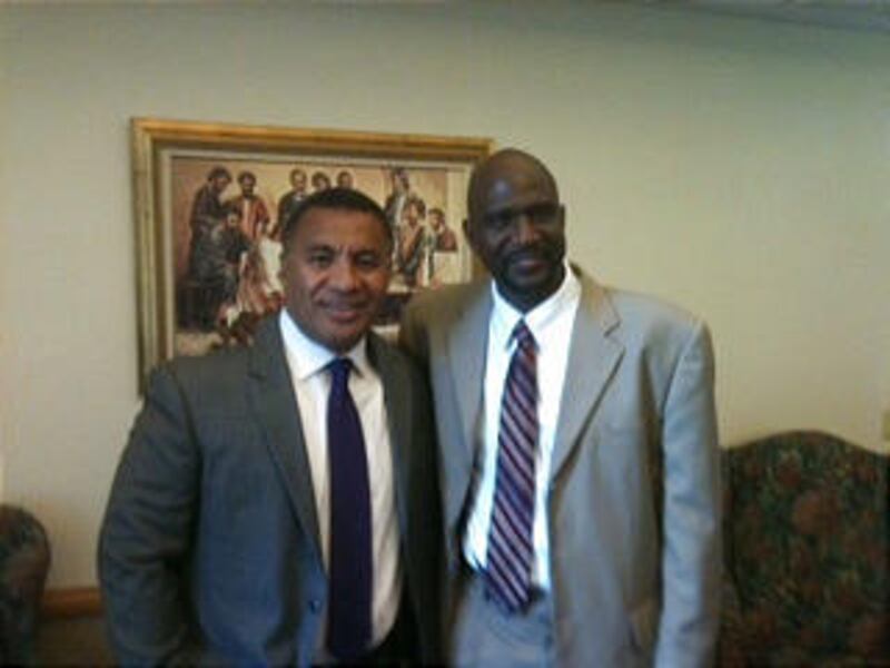 Vai Sikahema, left, and Keith Hamilton