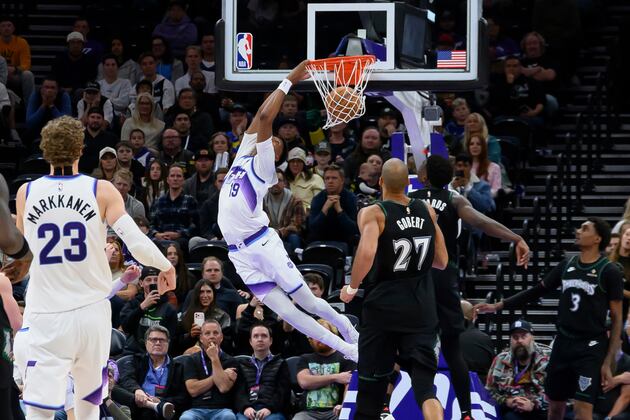 Ace Bailey earns first career start in Jazz’s loss to Timberwolves