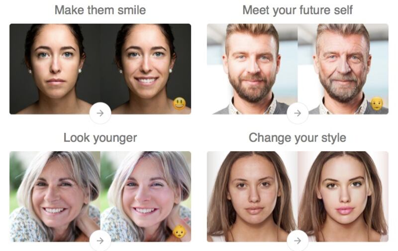 FaceApp transforms your face using artificial intelligence.
