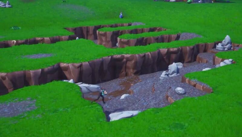 Gamers have complained that they are instantly dying when they stop on a new spot in “Fortnite” that is shaped like a fork and a knife.