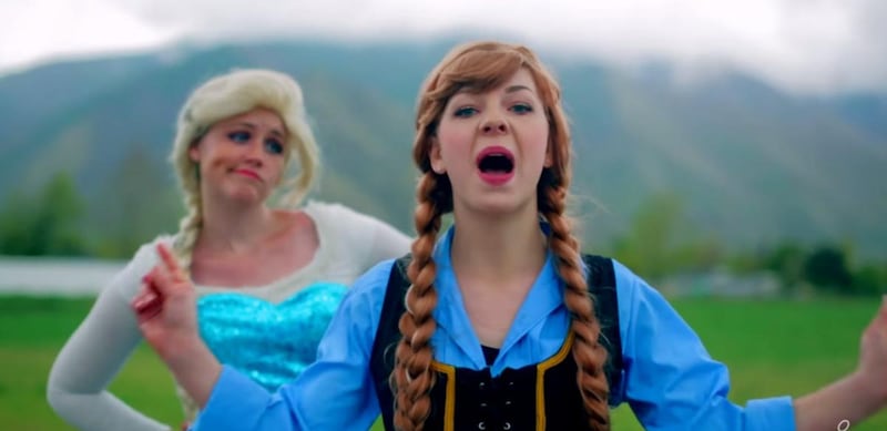 Group performs \"Shake It Off\" parody with a Disney twist in Provo.
