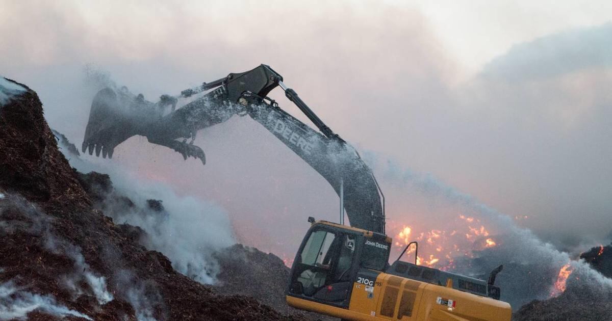 Compost fire in South Salt Lake closes roads, threatens businesses ...