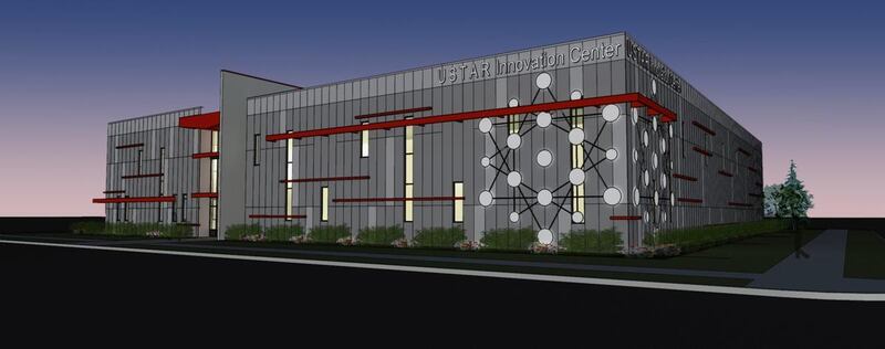 An artist rendering of the new Utah Science Technology and Research (USTAR) building at Falcon Hill National Aerospace Research Park in Clearfield is pictured on Thursday, March 2, 2017.