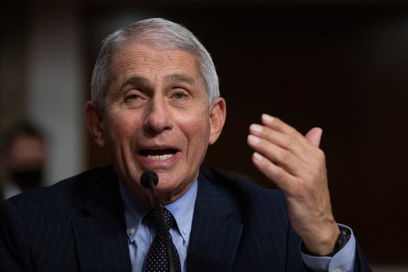 Dr. Anthony Fauci speaks to Congress on Sept. 23, 2020.