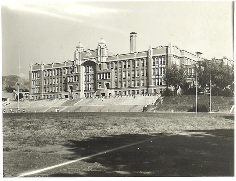 The historic East High building is pictured in Salt Lake City in this undated photo. Author Wallace Stegner, who died 25 years ago this spring, attended East High.