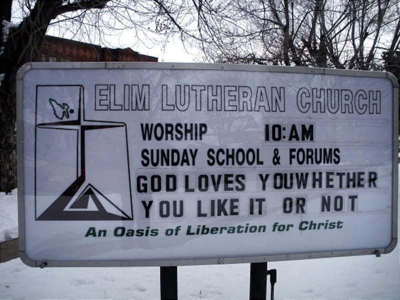 Elim Lutheran Church in Ogden, established in 1888, was one of the first non-LDS churches in the city and in Weber County. The current building opened in 1949.