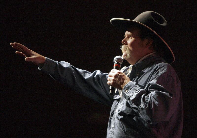Cowboy poet Waddie Mitchell performs at Heber City's 15th annual Cowboy Poetry Gathering, Friday, Nov. 6, 2009, in Heber City, Utah.