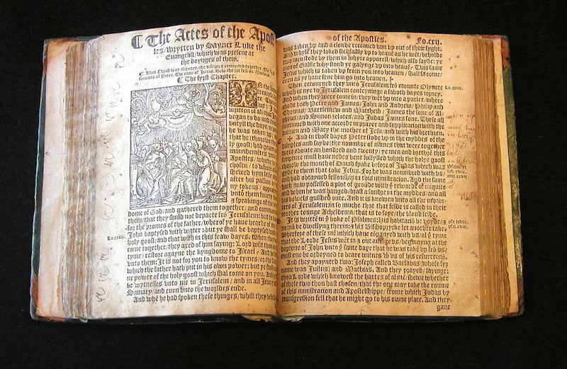 The Tyndale Bible; circa 1526.
