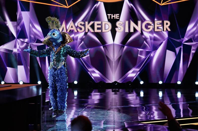 THE MASKED SINGER: Peacock in the all-new “Five Masks No More” episode of THE MASKED SINGER airing Wednesday, Jan. 16 (9:00-10:00 PM ET/PT) on FOX. © 2019 FOX Broadcasting. CR: Michael Becker / FOX.